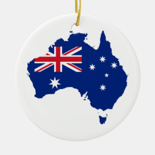 Australia flag ceramic ornament