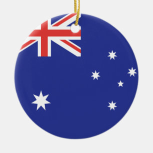 Australia Flag Ceramic Ornament