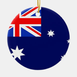 Australia Flag Ceramic Ornament