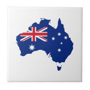 Australia flag ceramic tile