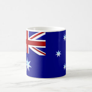 Australia Flag Chrome Coffee Mug