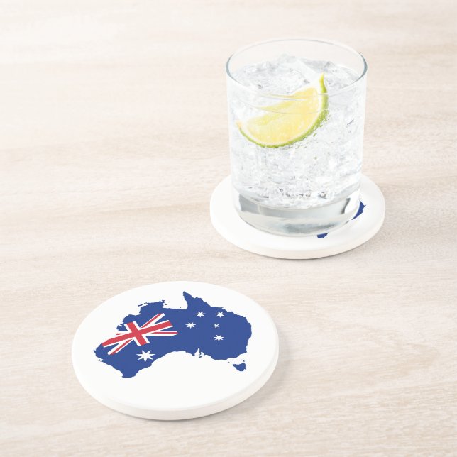 Australia flag coaster (Side)