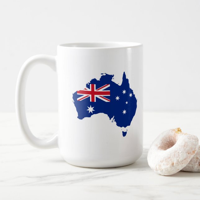 Australia flag coffee mug (With Donut)