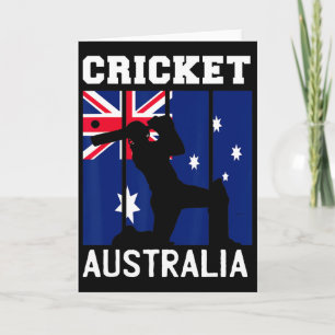 Australia Flag Cricket Fans Player Coach Australia Card
