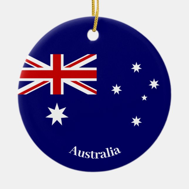Australia Flag Design Ornament (Front)