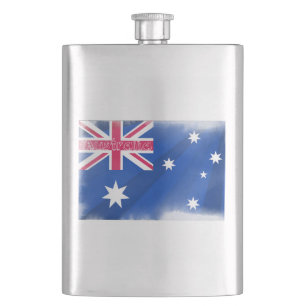 Australia Flag Fadeout Hip Flask