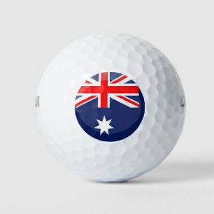 Australia flag golf balls