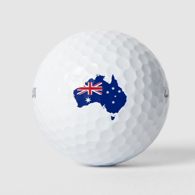Australia flag golf balls (Front)