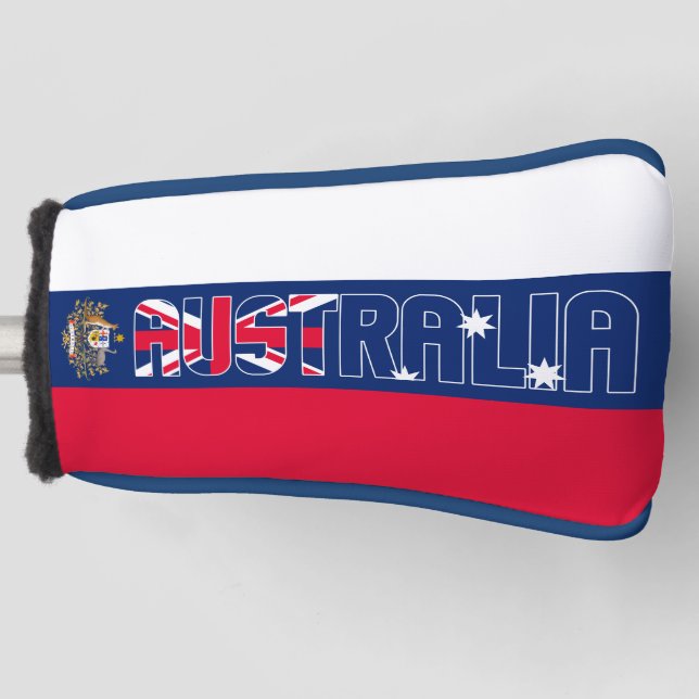 Australia Flag Gorgeous Patriotic Golf Head Cover (Front)