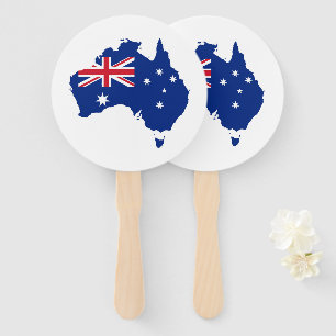 Australia flag hand fan