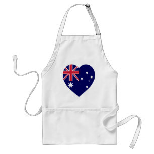 Australia Flag Heart Standard Apron