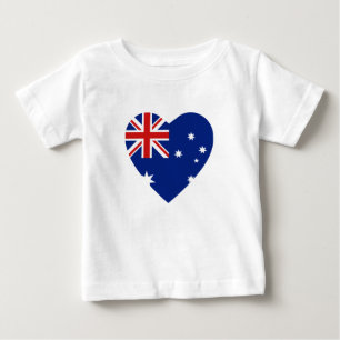 Australia Flag Heart T-Shirt