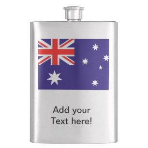 Australia Flag Hip Flask