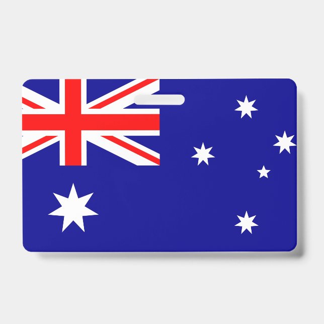 Australia Flag ID Badge (Front)