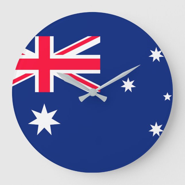 Australia flag image for Round-Large-Wall-Clock Large Clock (Front)