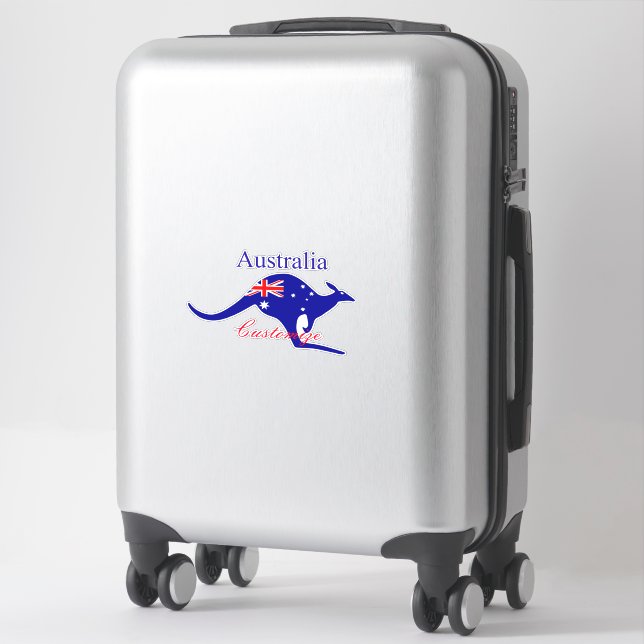 Australia Flag Kangaroo Thunder_Cove (Suitcase)