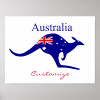 Australia Flag Kangaroo Thunder_Cove