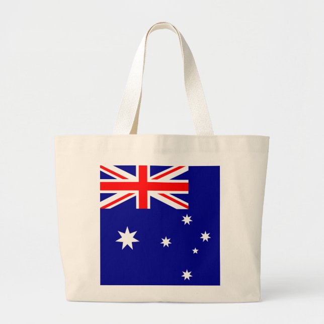 Australia Flag Large Tote Bag (Front)