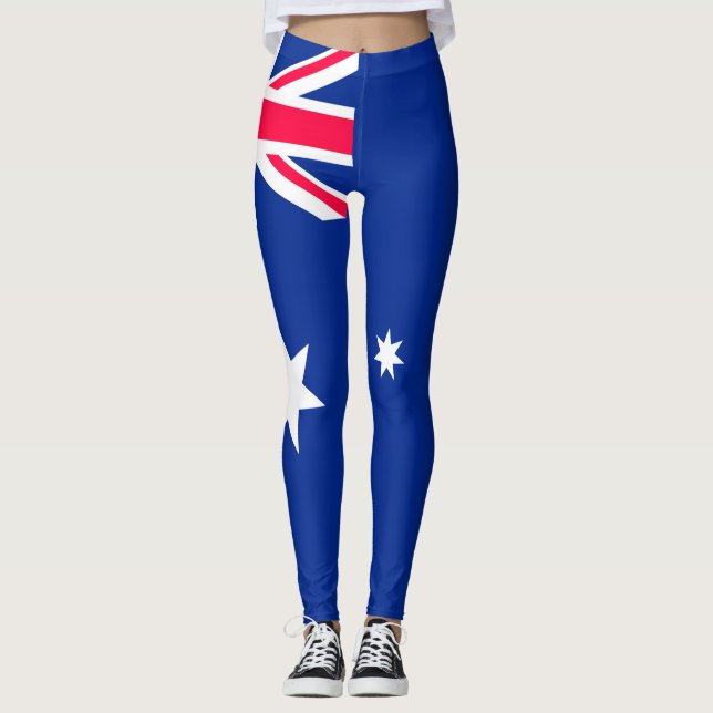 Australia Flag Leggings (Front)