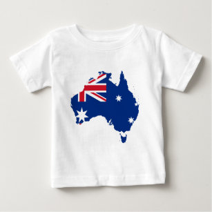 australia flag map baby T-Shirt