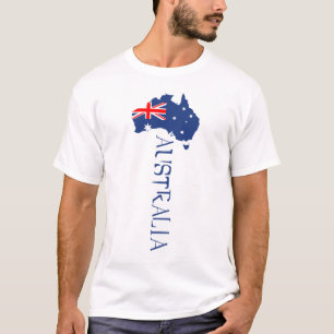 Australia Flag Map T-Shirt