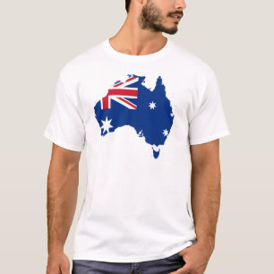 australia flag map T-Shirt