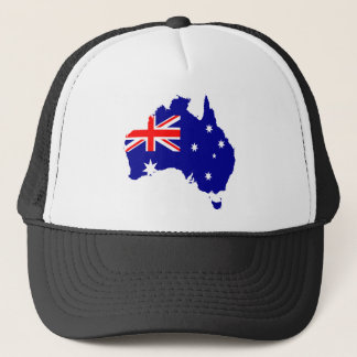 Australia Flag Map Trucker Hat