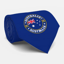 Australia Flag Neck Tie, Stylish Aussie Tie.