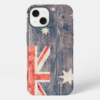 Australia Flag on Wood iPhone Case