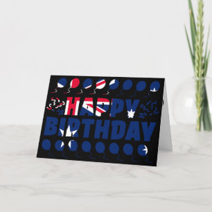 Australia Flag Patriotic Birthday Card