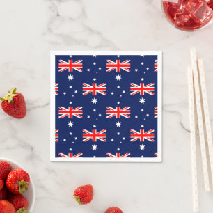 Australia flag pattern napkin