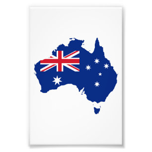 Australia flag photo print