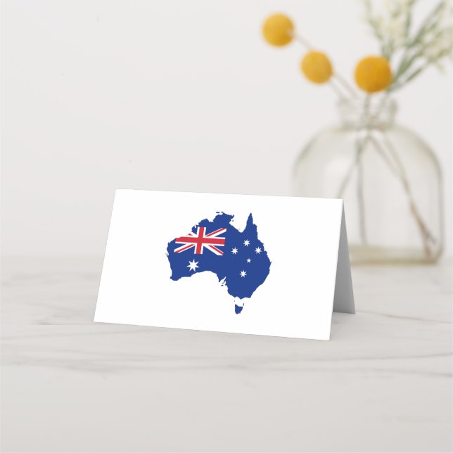 Australia flag place card (Front)