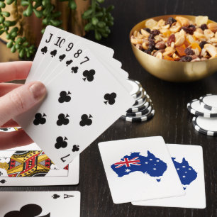 Australia flag playing cards