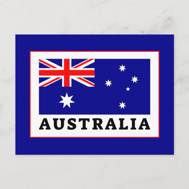 Australia Flag Postcard (Front)