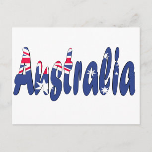 Australia Flag Postcard