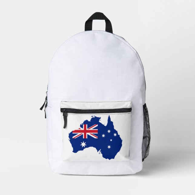 Australia flag printed backpack (Front)