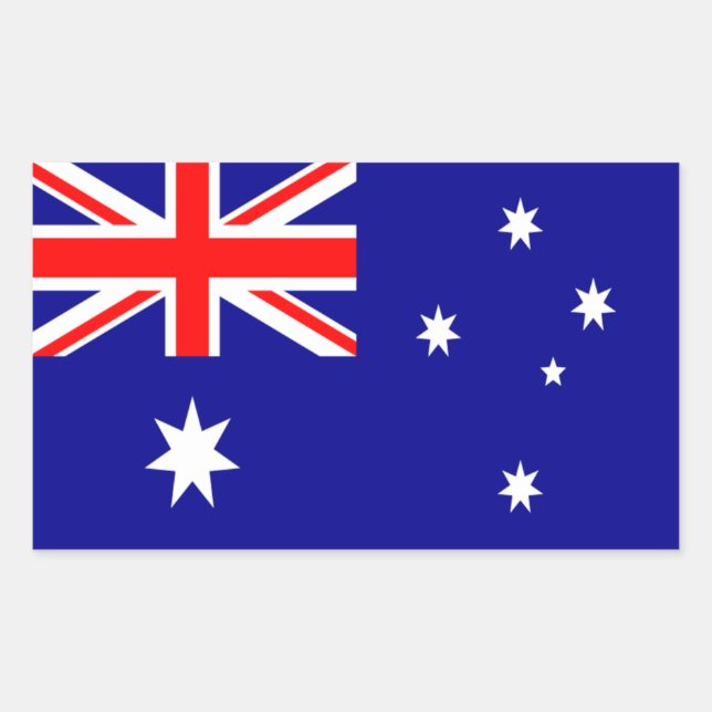 Australia Flag Rectangle Sticker (Front)