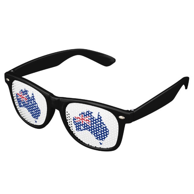 Australia flag retro sunglasses (Angled)