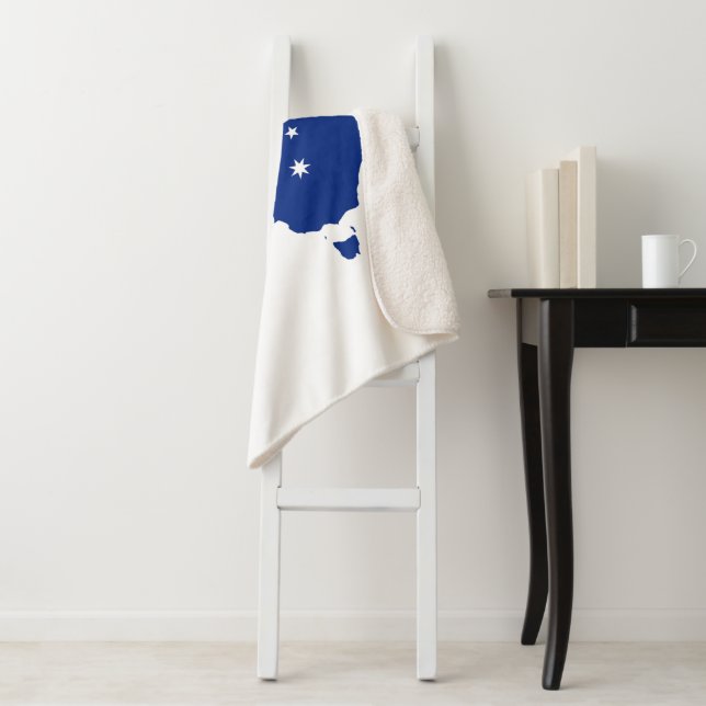 Australia flag sherpa blanket (In Situ)