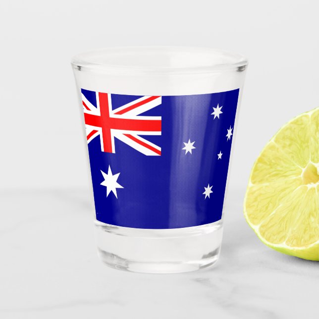 Australia Flag Shot Glass (Front)