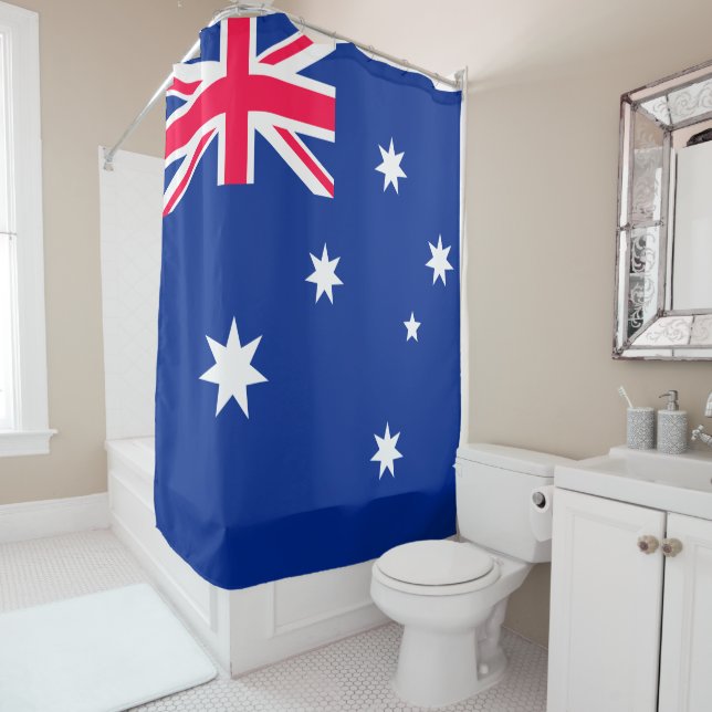 Australia Flag Shower Curtain (In Situ)