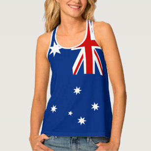 Australia flag singlet