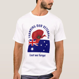 Australia Flag THANK YOU VETERANS T-Shirt