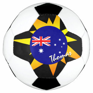 Australia Football & Australian Flag / BANG Soccer Ball