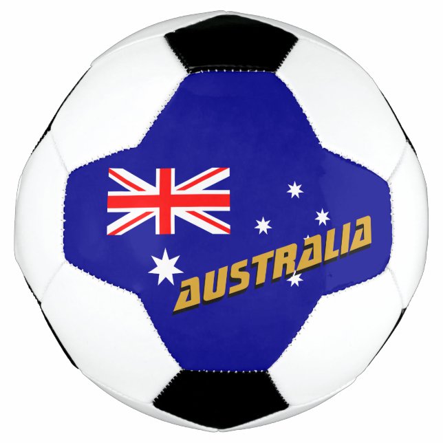 Australia Football & Australian Flag / Sport Soccer Ball (Front)