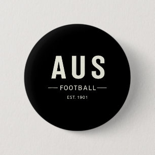 Australia Football Est. 1901 Heritage Soccer Fan T 6 Cm Round Badge