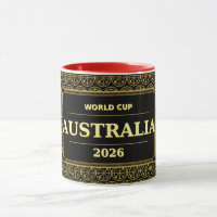Australia Football Fan 2026 Black Gold Luxury