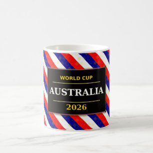 Australia Football Fan Flag Colours Stripe Pattern Coffee Mug