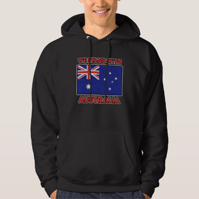 Australia  for men and women stand with Australia Hoodie (Front)